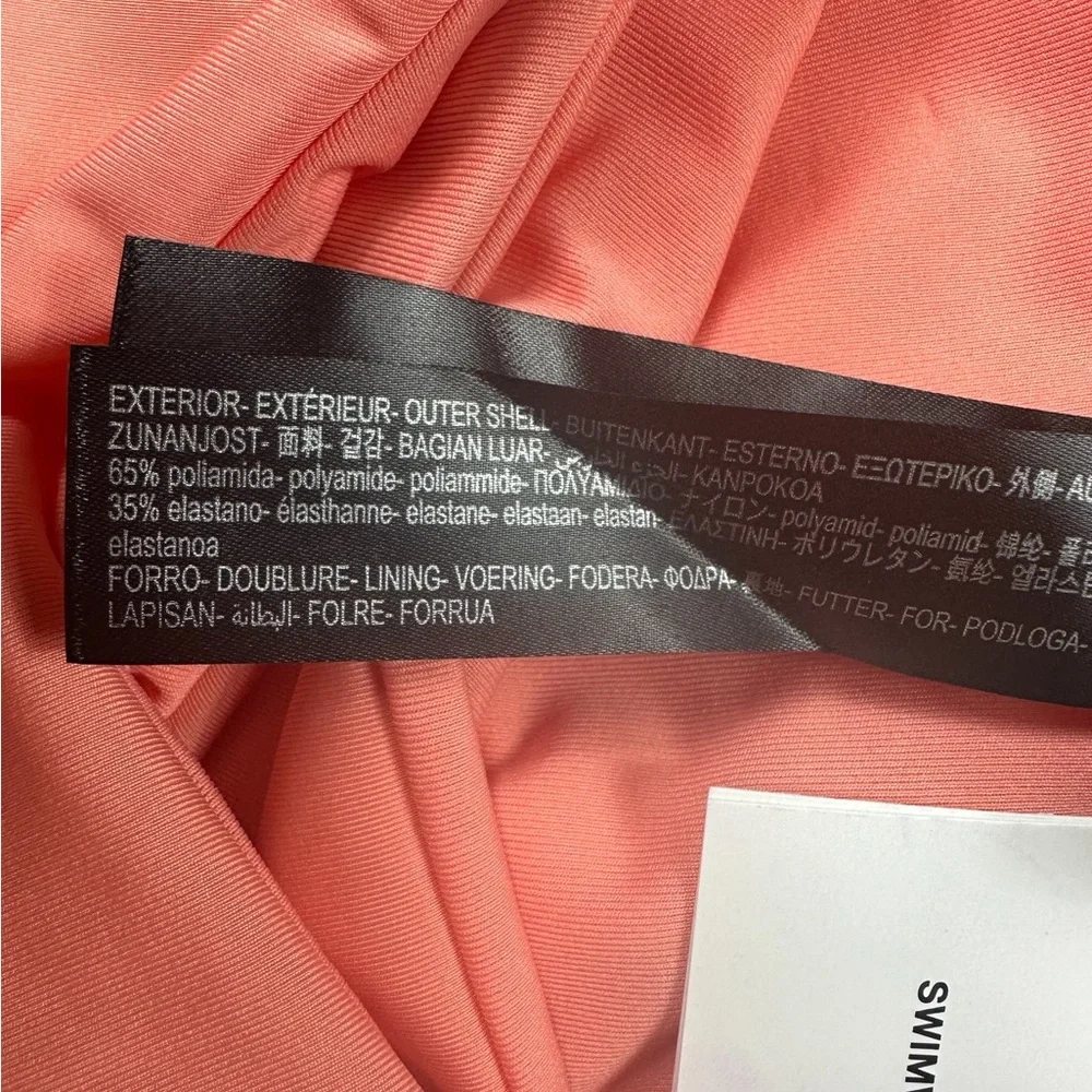 ZARA: NWT Cutout One Piece Swimsuit Orange -Size Small